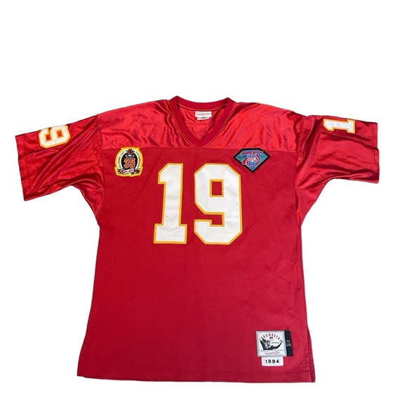 Mitchell & Ness #19 Joe Montana Throwback 1994 Kansas City Chiefs jersey 2XL - Picture 1 of 11